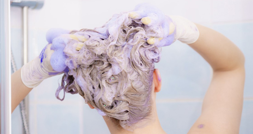 شستن مو بعد از رنگ کردن
